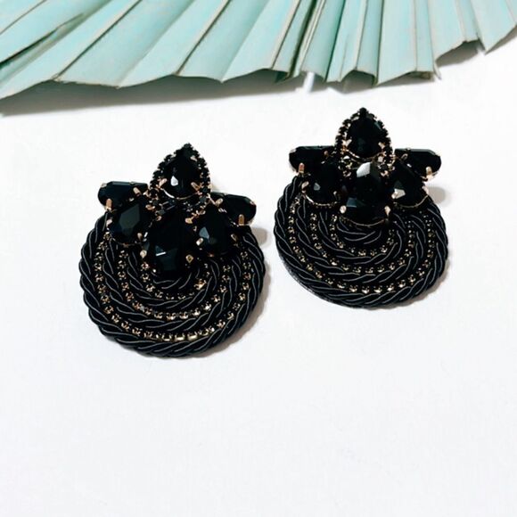 Boho statement earrings S75 - Picture 2 of 3